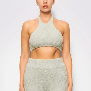 SKIMS COZY KNIT HALTER TOP NWT